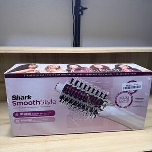 Shark HT212 Smooth Style Heated Comb & Dryer - Blow Dryer Brush with Bag